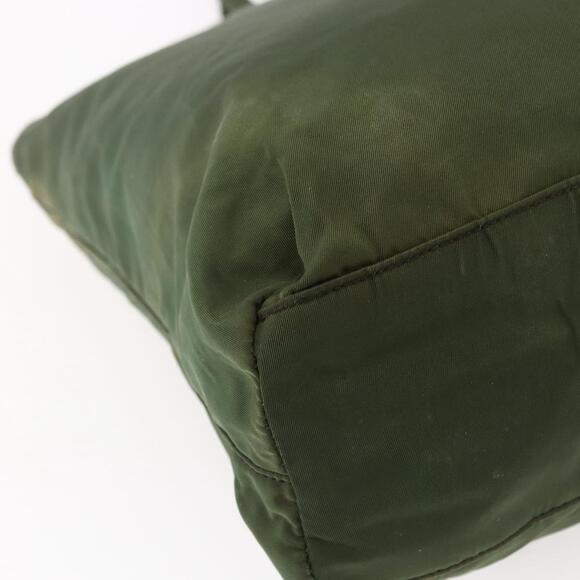 PRADA Tote Bag Nylon Khaki Silver Auth bs29922 - Picture 16 of 16